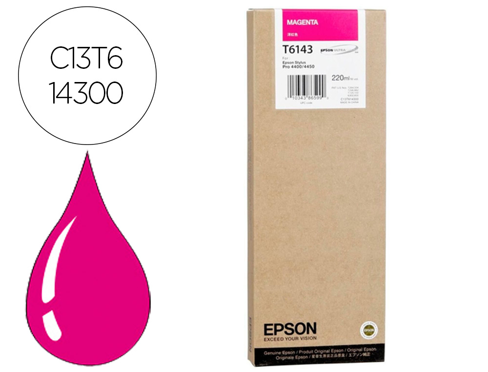 EPSON - Ink-jet gf stylus photo 4450/4400 magenta alta capacidad (Ref. C13T614300)