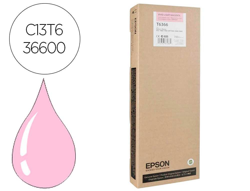 EPSON - Ink-jet gf stylus photo 7900/9900 magenta vivo claro alta capacidad (Ref. C13T636600)