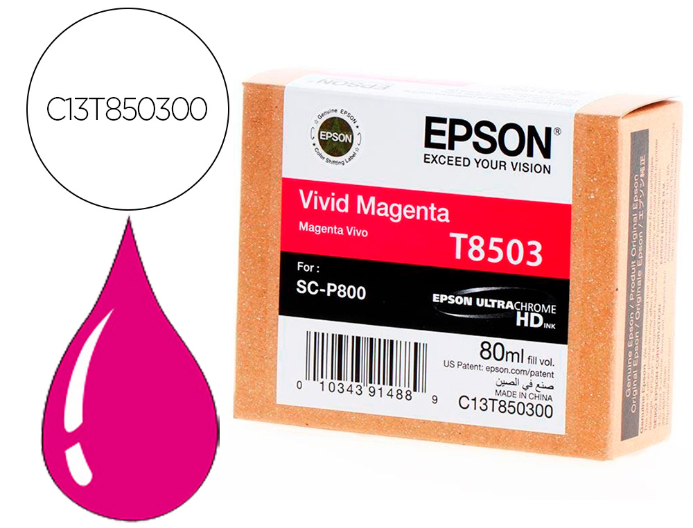 EPSON - Ink-jet surecolor sc-p800 magenta (Ref. C13T850300)