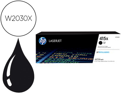 HP ( HEWLETT PACKARD ) - Toner 415x laser color m454 / mfp m479 negro 7500 paginas (Ref. W2030X)