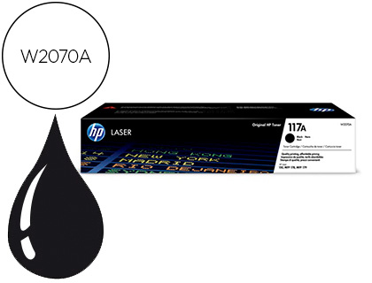 HP ( HEWLETT PACKARD ) - Toner 117a laser color 150a / 150nw / 178nw / 178nwg / 179fnw negro 1000 paginas (Ref. W2070A)