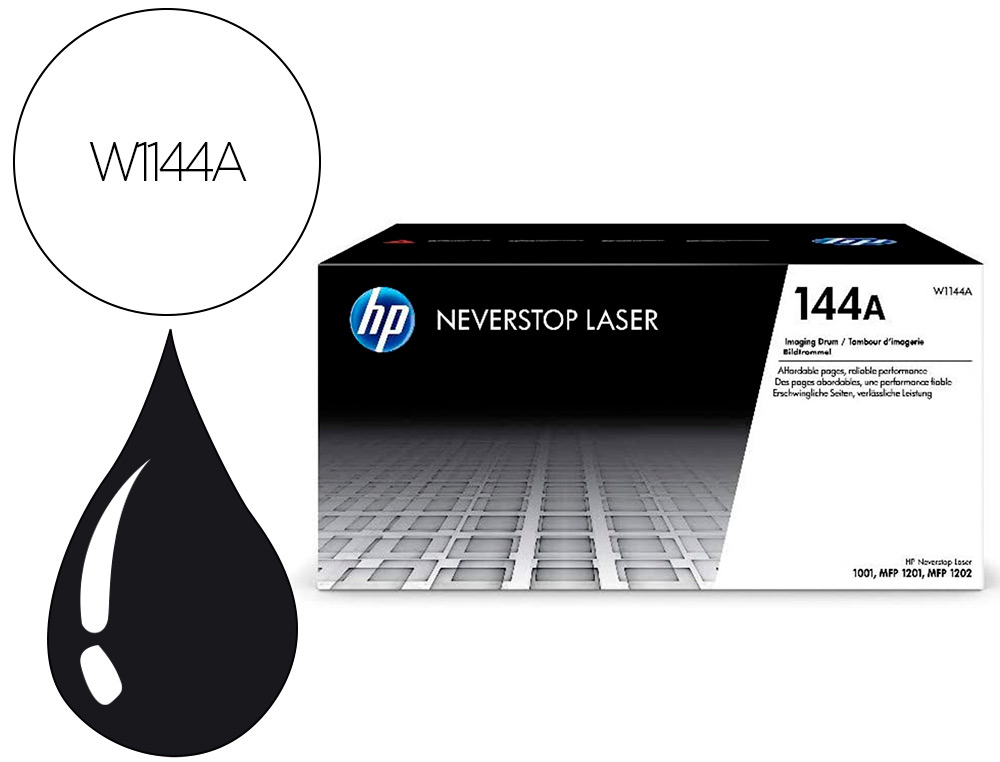 HP ( HEWLETT PACKARD ) - Tambor laserjet 144a negro 20000 paginas (Ref. W1144A)