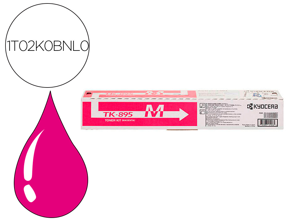 KYOCERA MITA - KYOCERA - Toner -mita tk985m fsc-8020mcp / 8025mcp / c8520 / c8525 laser magenta tk895m (Ref. 1T02K0BNL0)