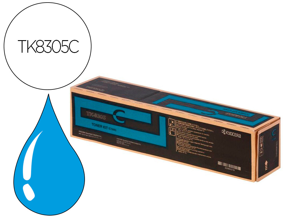 KYOCERA MITA - KYOCERA - Toner tk8305c -mita copiadora cian (Ref. 1T02LKCNL0)