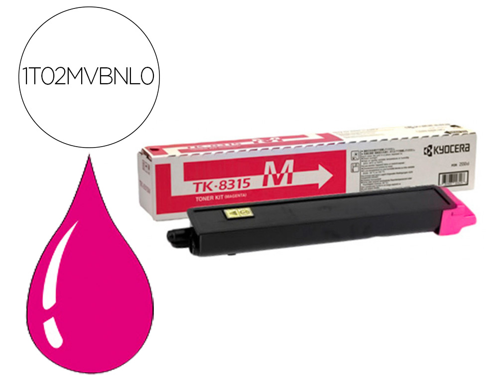 KYOCERA MITA - KYOCERA - Toner tk 8315m taskalfa 2550ci magenta 6000 paginas (Ref. 1T02MVBNL0)