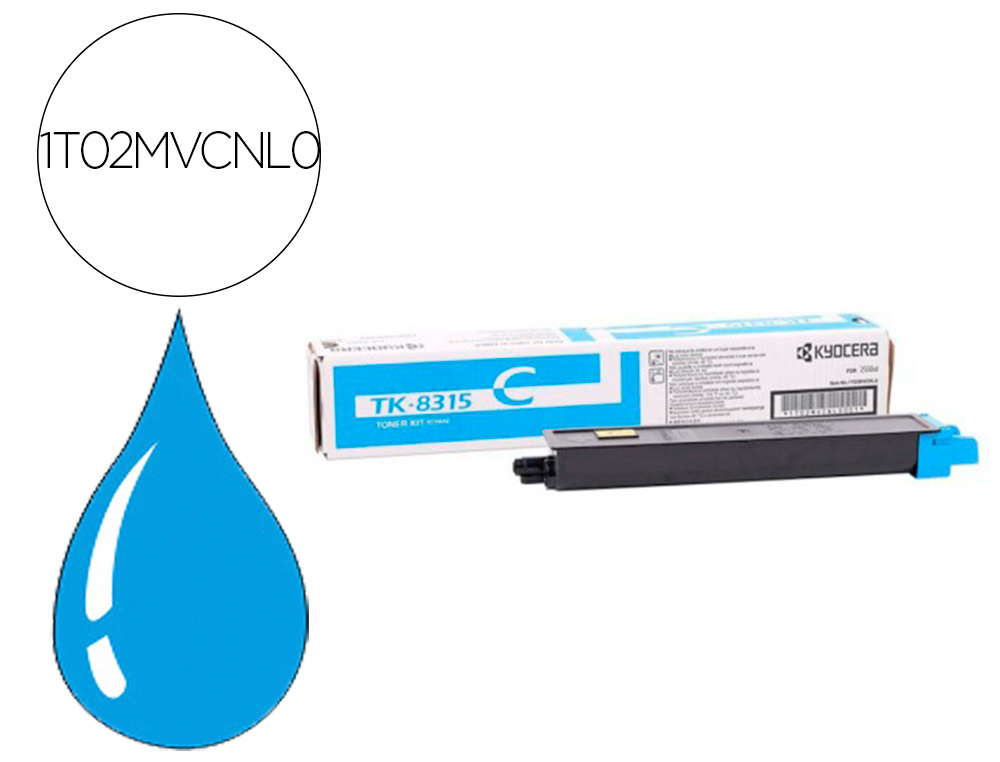 KYOCERA MITA - KYOCERA - Toner tk 8315c taskalfa 2550ci cian 6000 paginas (Ref. 1T02MVCNL0)