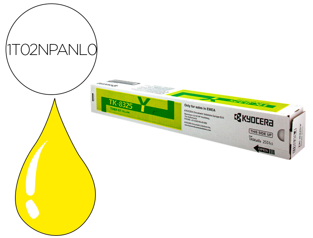 KYOCERA MITA - KYOCERA - Toner -mita toner amarillo tk8325y (Ref. 1T02NPANL0)