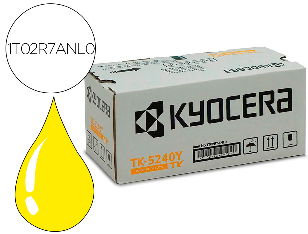 KYOCERA MITA - KYOCERA - Toner tk-5240y mita m5526cdn amarillo 3.000 pag (Ref. 1T02R7ANL0)
