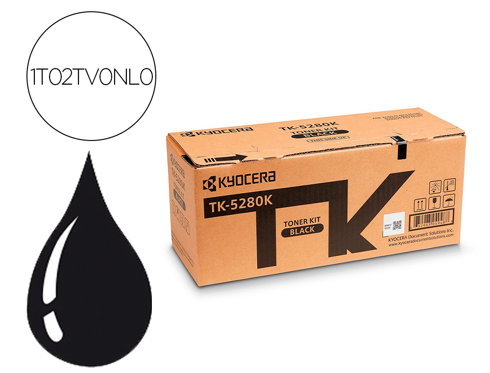 KYOCERA MITA - KYOCERA - Toner tk5280k negro para ecosysm6235 / 6635cidn (Ref. 1T02TW0NL0)