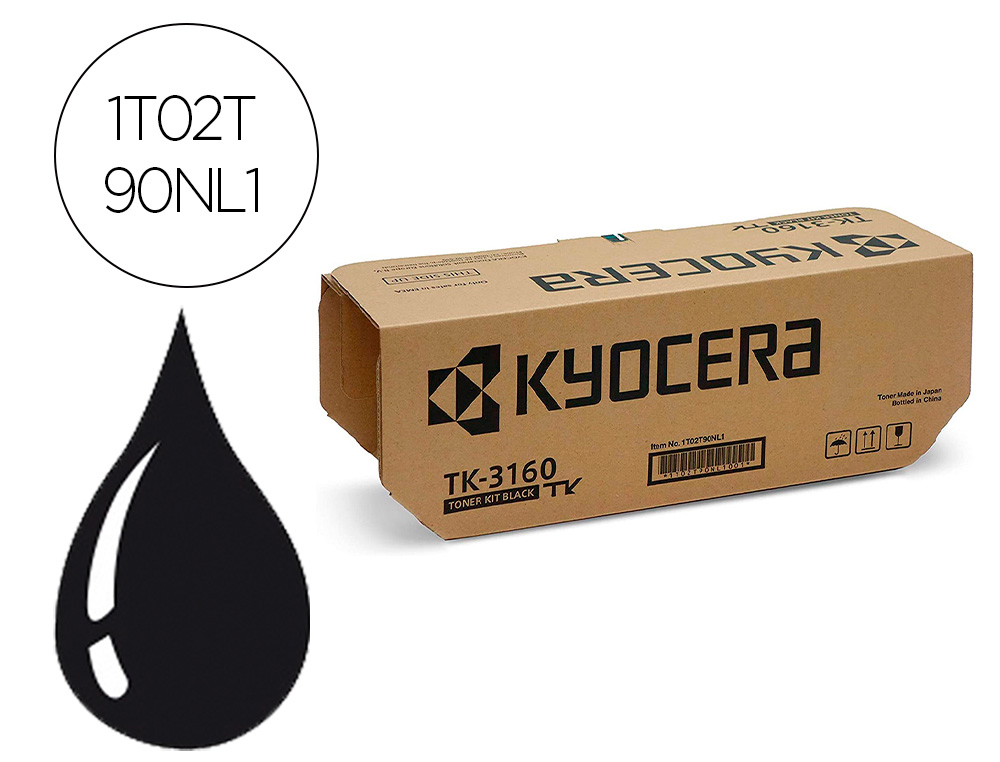 KYOCERA MITA - KYOCERA - Toner ecosys p3045dn negro tk-3160 (Ref. 1T02T90NL1)