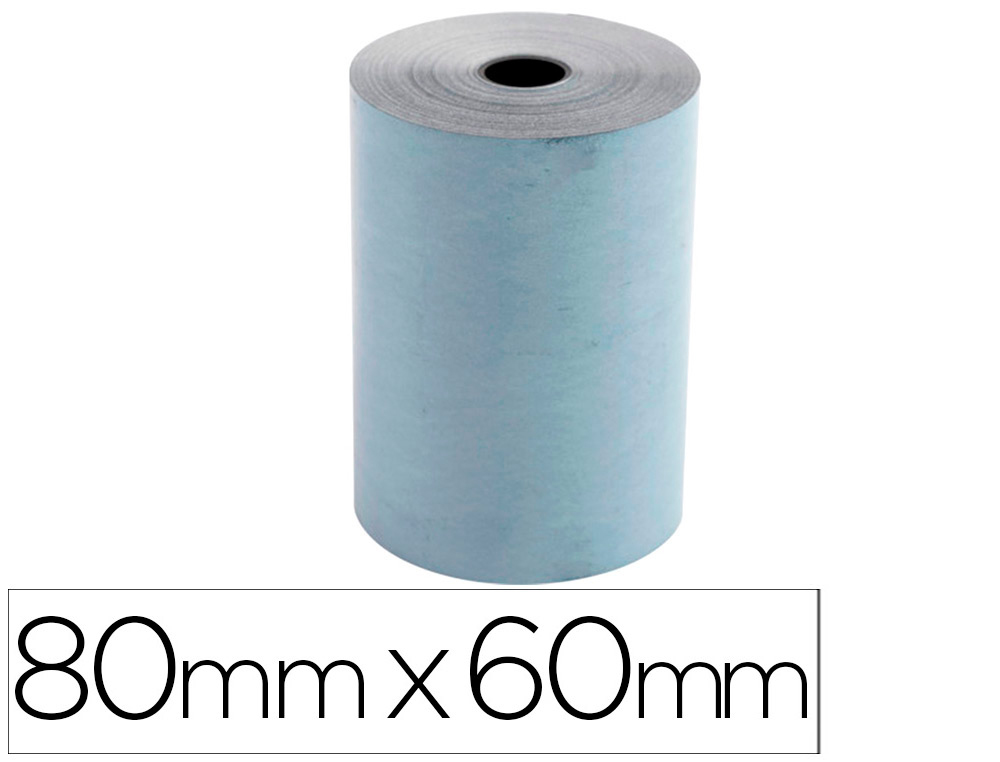 EXACOMPTA - Rollo sumadora safe contact termico 80 mm x 60 mm 52 g/m2 (Ref. 43924E)