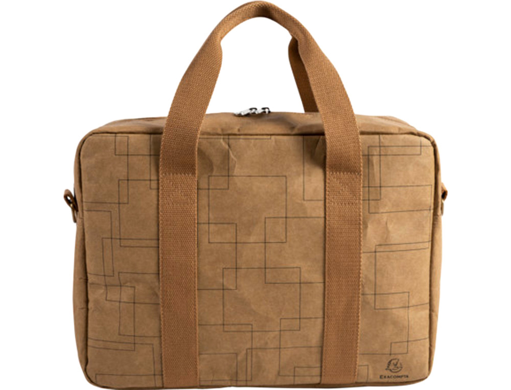EXACOMPTA - Maletin para portatil eterneco 14\" cuero imitacion vegetal 325x90x420 mm (Ref. 17660E)