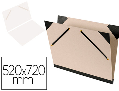 CANSON - Carpeta dibujo brut 52x72 cm con gomas color gris (Ref. C200003134)