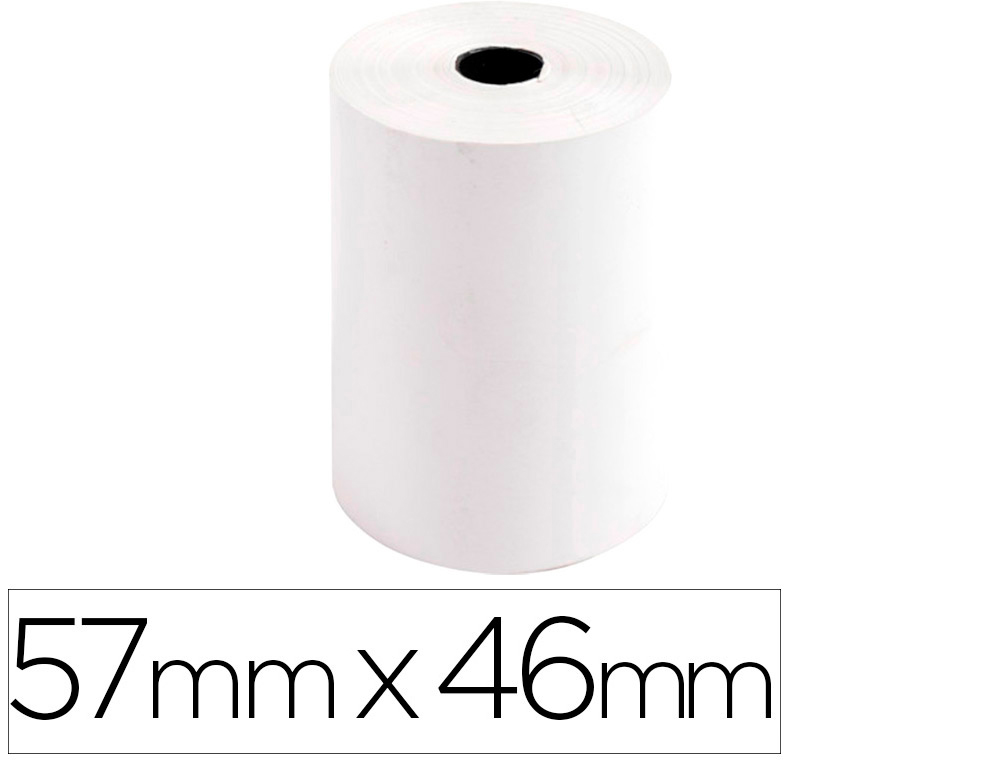 EXACOMPTA - Rollo sumadora safe contact termico 57 mm x 46 mm 55 g/m2 (Ref. 40905E)