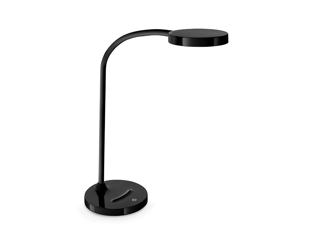 CEP - Lampara de oficina flex plastico led de 4w brazo flexible tactil color negro 160x600 mm (Ref. 2002900011)