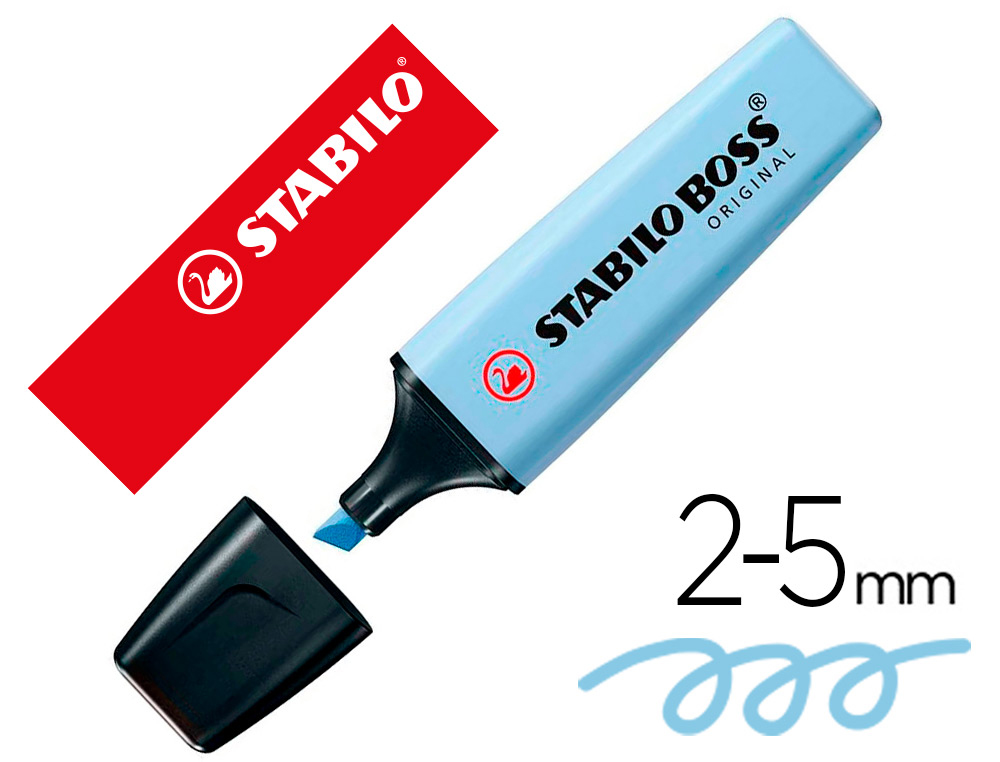 STABILO - Rotulador boss fluorescente 70 pastel azul nublado (Ref. 70/111)