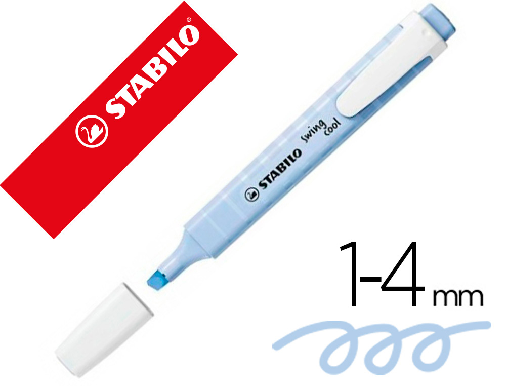 STABILO - Rotulador fluorescente swing cool pastel azul nublado (Ref. 275/111-8)