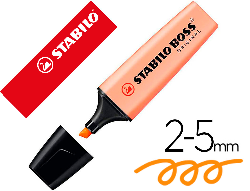 STABILO - Rotulador boss fluorescente 70 pastel naranja palido (Ref. 70/125)