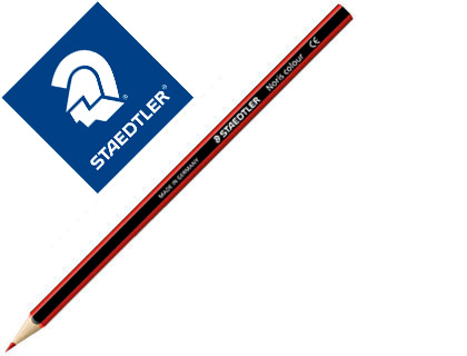 STAEDTLER - Lapiz de color wopex ecologico rojo (Ref. 185-2)