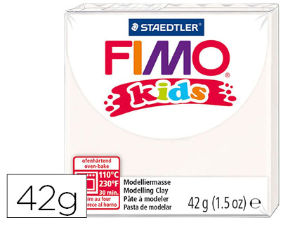 STAEDTLER - Pasta fimo kids 42 gr color blanco (Ref. 8030-0)
