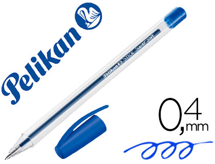 PELIKAN - Boligrafo stick super soft azul (Ref. 601467)