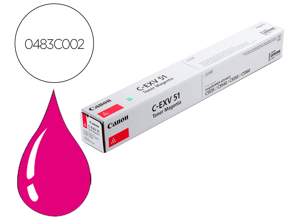 CANON - Toner exv51 ir c5335 c5540 c55000 magenta (Ref. 0483C002)