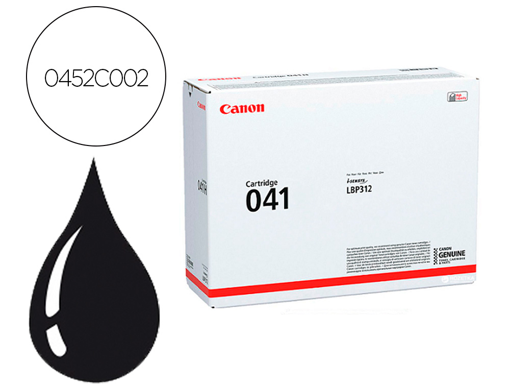 CANON - Toner 041 crg041bk lbp312 lbp310 negro (Ref. 0452C002)