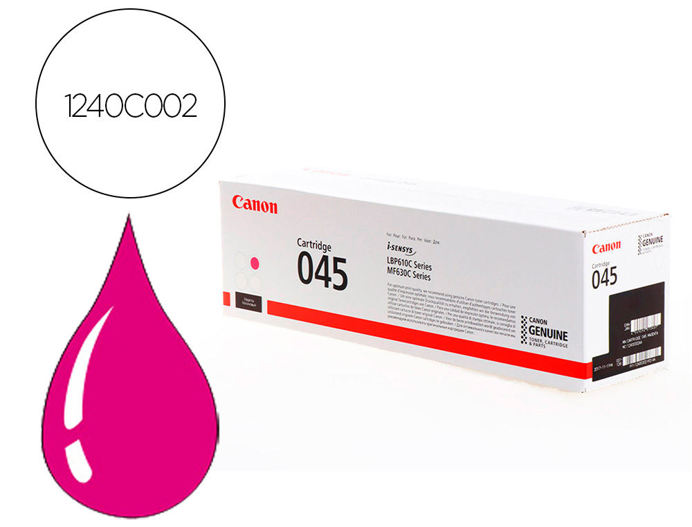 CANON - Toner 045m mf631 mf633 mf635 magenta (Ref. 1240C002)