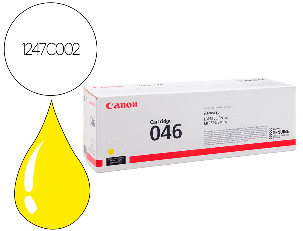 CANON - Toner 046y lbp650 mfc730 amarillo (Ref. 1247C002)