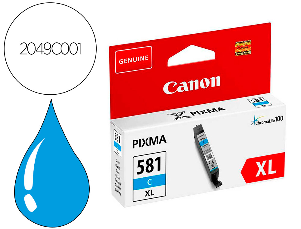 CANON - Ink-jet pixma cli-581xl cian (Ref. 2049C001)