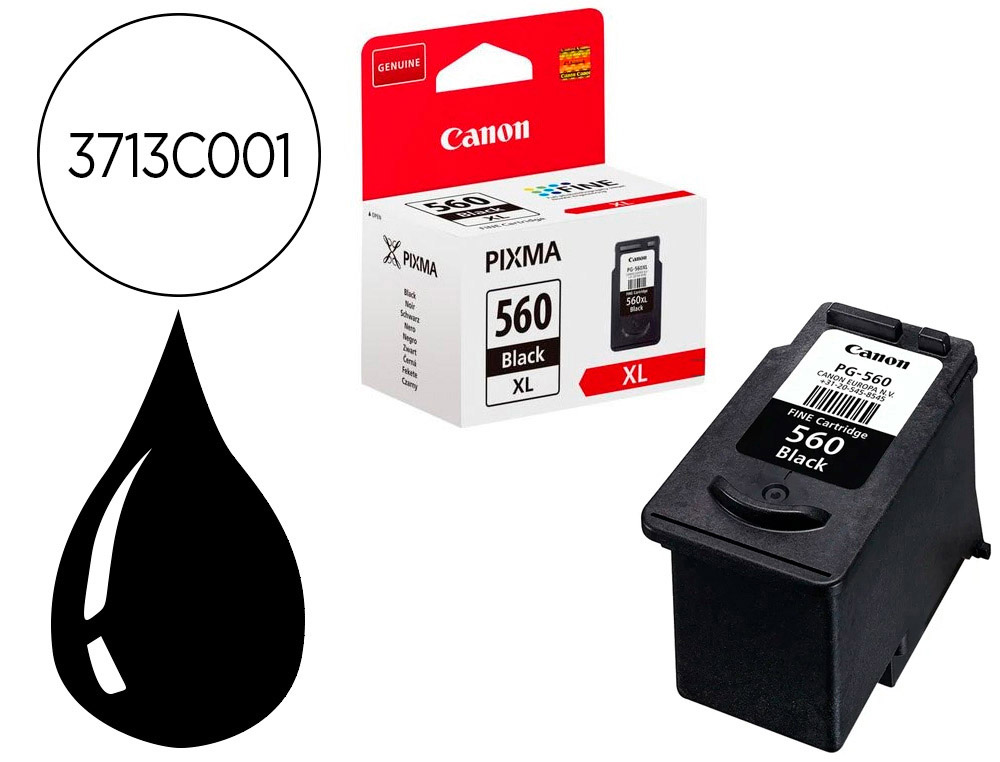 CANON - Ink-jet 560 pixma ts5350 / ts5351 / ts5352 / ts5353 negro 180 paginas (Ref. 3713C001)