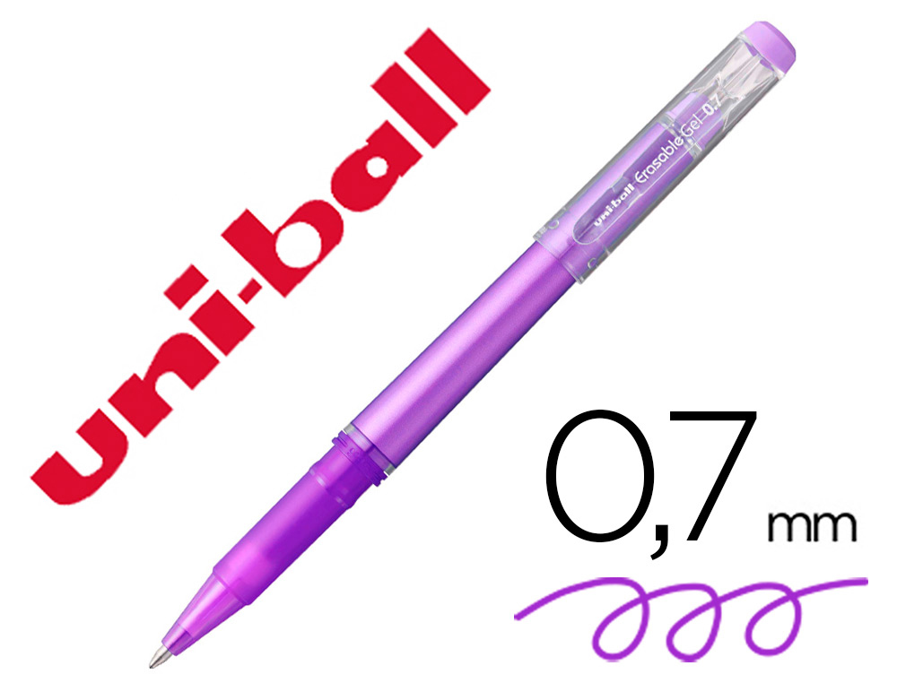 UNI-BALL - UNIBALL - Rotulador roller uf-222 tinta gel borrable 0,7 mm violeta (Ref. 233809000)