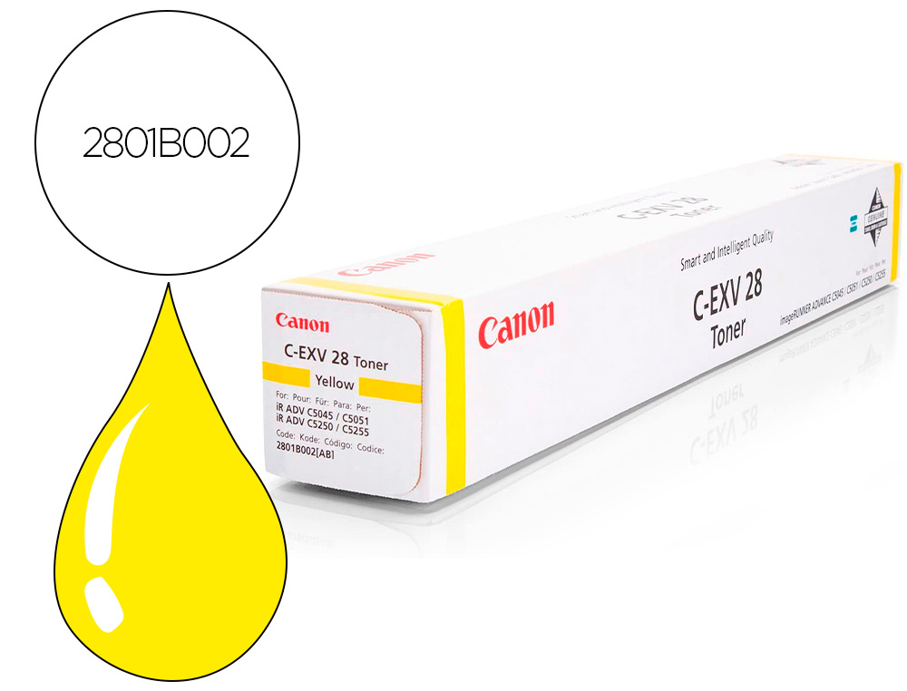 CANON - Toner exv28y irc5045irc5041 irc5051 amarillo (Ref. 2801B002)