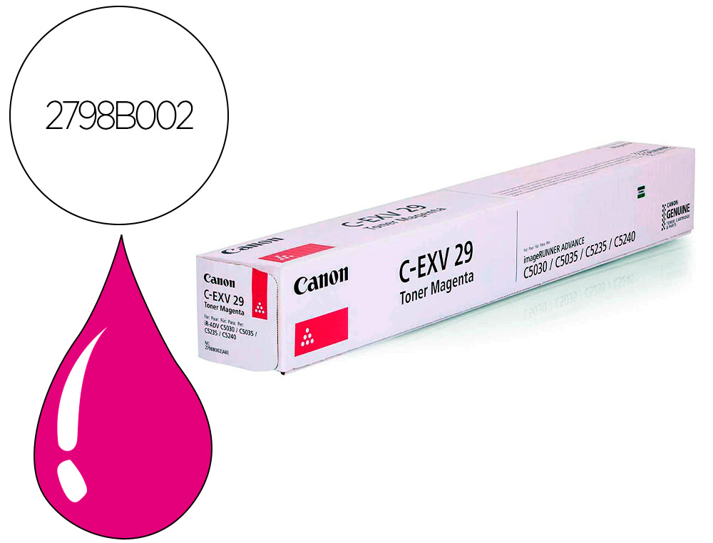 CANON - Toner exv29m irc5030 irc5035 magenta (Ref. 2798B002)