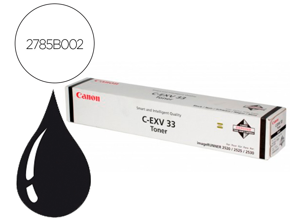 CANON - Toner exv33 ir2520 ir2525 ir2530 negro (Ref. 2785B002)