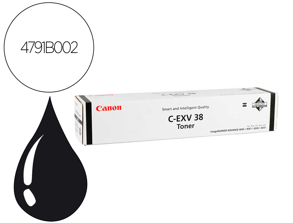 CANON - Toner exv38 ir4045ir4051 negro (Ref. 4791B002)