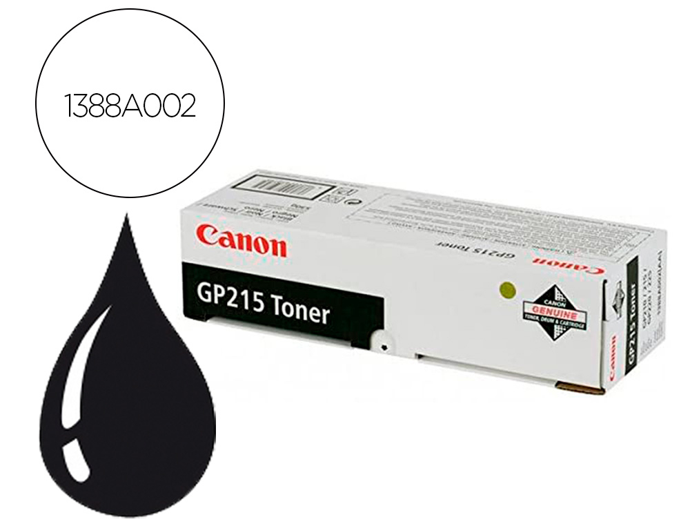 CANON - Toner gp215 gp200 gp210f gp211 gp215 negro (Ref. 1388A002)