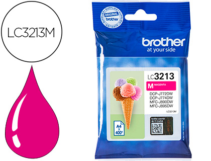 BROTHER - Ink-jet lc3213 dcp-j572 / dcp-j772 / dcp-j774 / mfc-j890 / mfc-j895 magenta 400 pag (Ref. LC3213M)