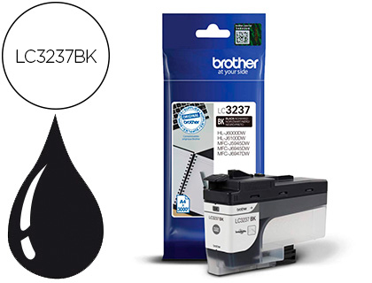 BROTHER - Ink-jet lc3237 hl-j6000dw / hl-j6100dw / mfc-j5945dw / mfc-j6945dw / mfc-j6947dw 3000 pag negro (Ref. LC3237BK)