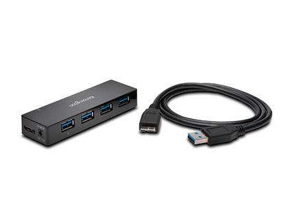 KENSINGTON - Hub usb 3.0 cargador y 4 puertos (Ref. K39122EU)