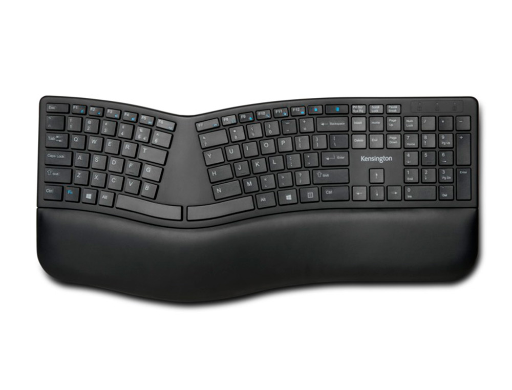 KENSINGTON - Teclado inalambrico pro fit ergo color negro 252x482x38 mm (Ref. K75401ES)