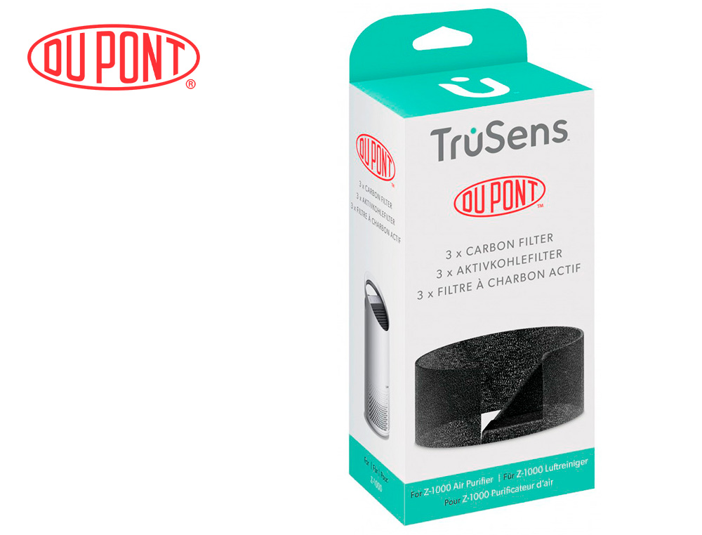 LEITZ - Filtro de carbono dupont para purificador de aire trusens z-1000 pack de 3 unidades (Ref. 2415103)