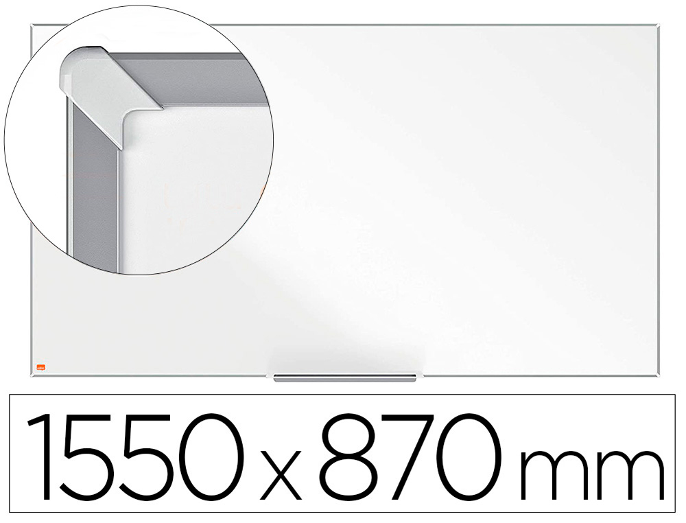 NOBO - Pizarra blanca ip pro 70\" lacada magnetica 1550x870 mm (Ref. 1915256)