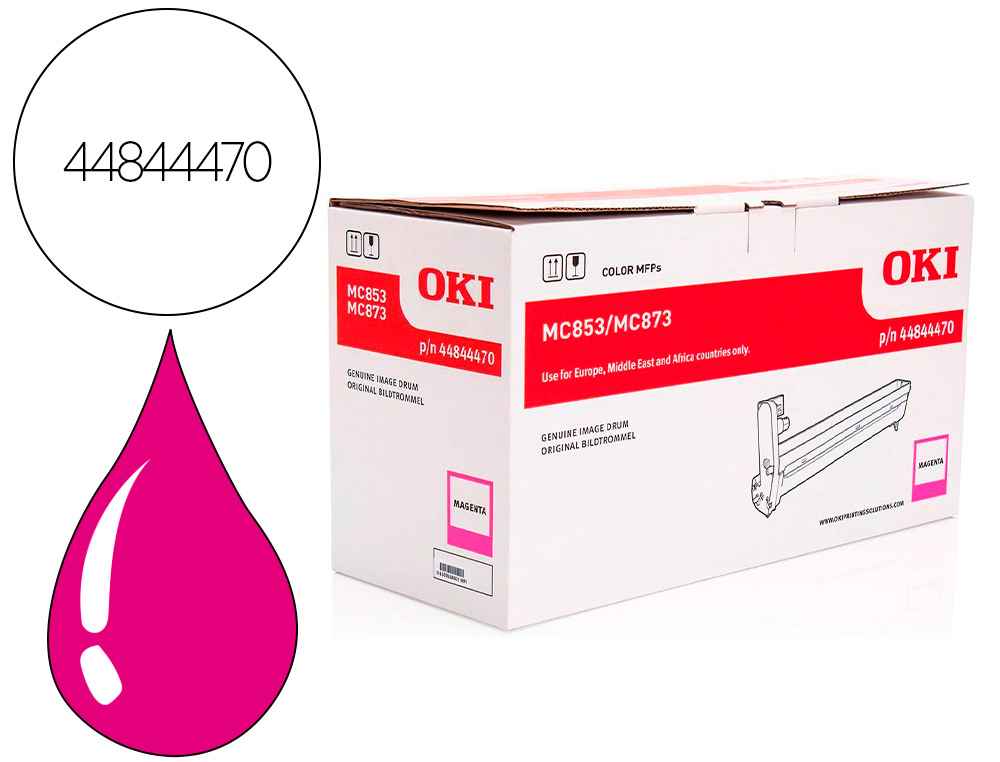 OKI - Tambor laser i mc853 / 873 magenta 30000 paginas (Ref. 44844470)