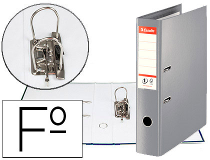 ESSELTE - Archivador de palanca n.1 polipropileno folio lomo 75 mm gris (Ref. 48088)