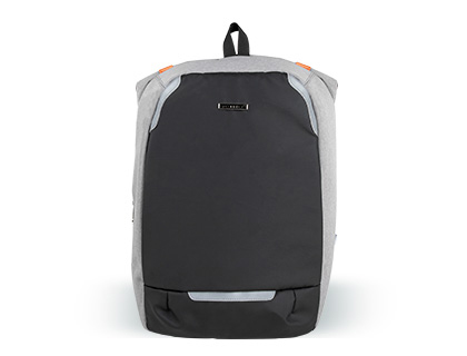 Q-CONNECT - Mochila para portatil 18\" negra / gris poliester impermeable 460x170x310 mm (Ref. KF17990)