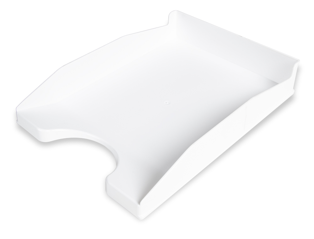 Q-CONNECT - Bandeja sobremesa plastico blanco opaco 240x70x340 mm (Ref. KF17248)