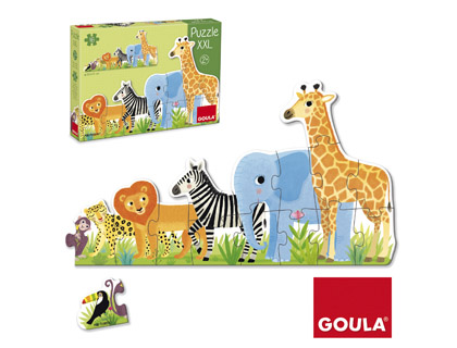 GOULA - Puzzle xxl decreciente selva 16 piezas (Ref. 53426)