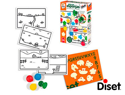 DISET - Juego didactico pinta con esponjas (Ref. 68959)