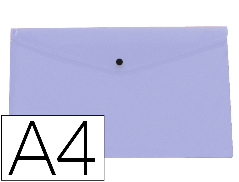 LIDERPAPEL - Carpeta dossier broche polipropileno din A4 lavanda opaco 50 hojas (Ref. DS72)